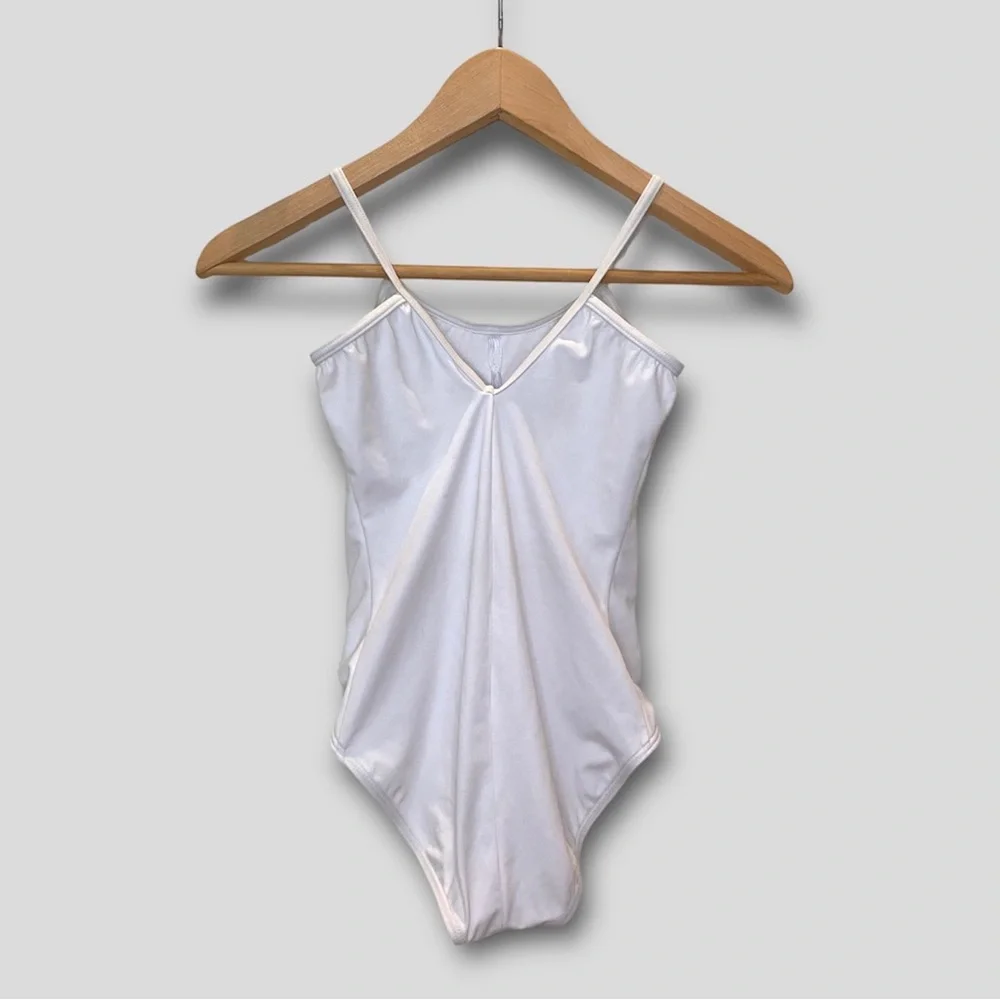 Balera Kids White Cinched Leotard - Picture 2 of 5
